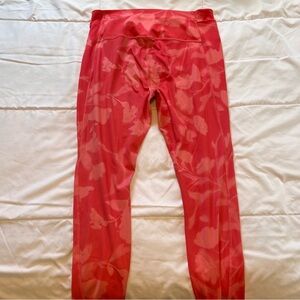 All in Motion coral Pink FloralLeggings